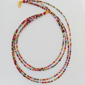 Boho style Multicolor necklace with earrings